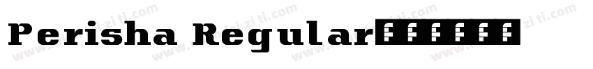 Perisha Regular字体转换